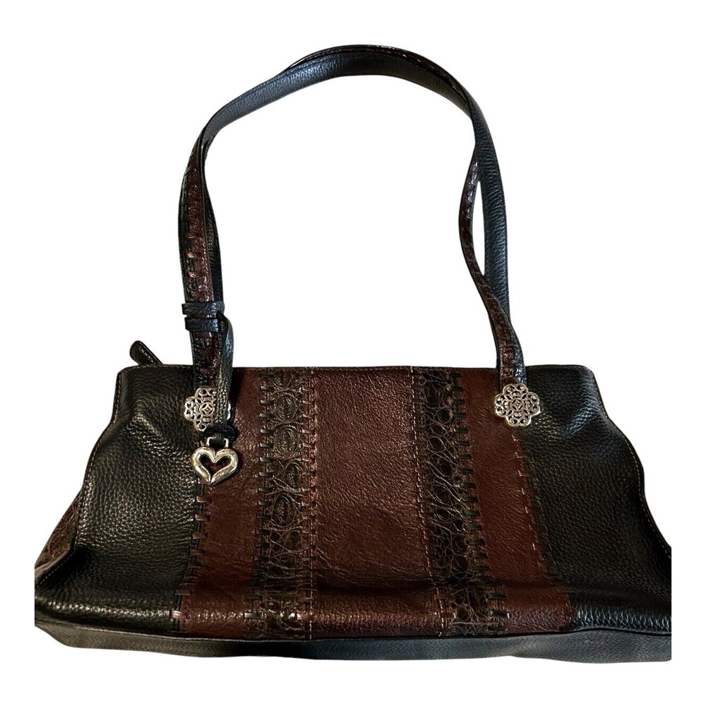 Brighton Black and Brown Shoulder Bag